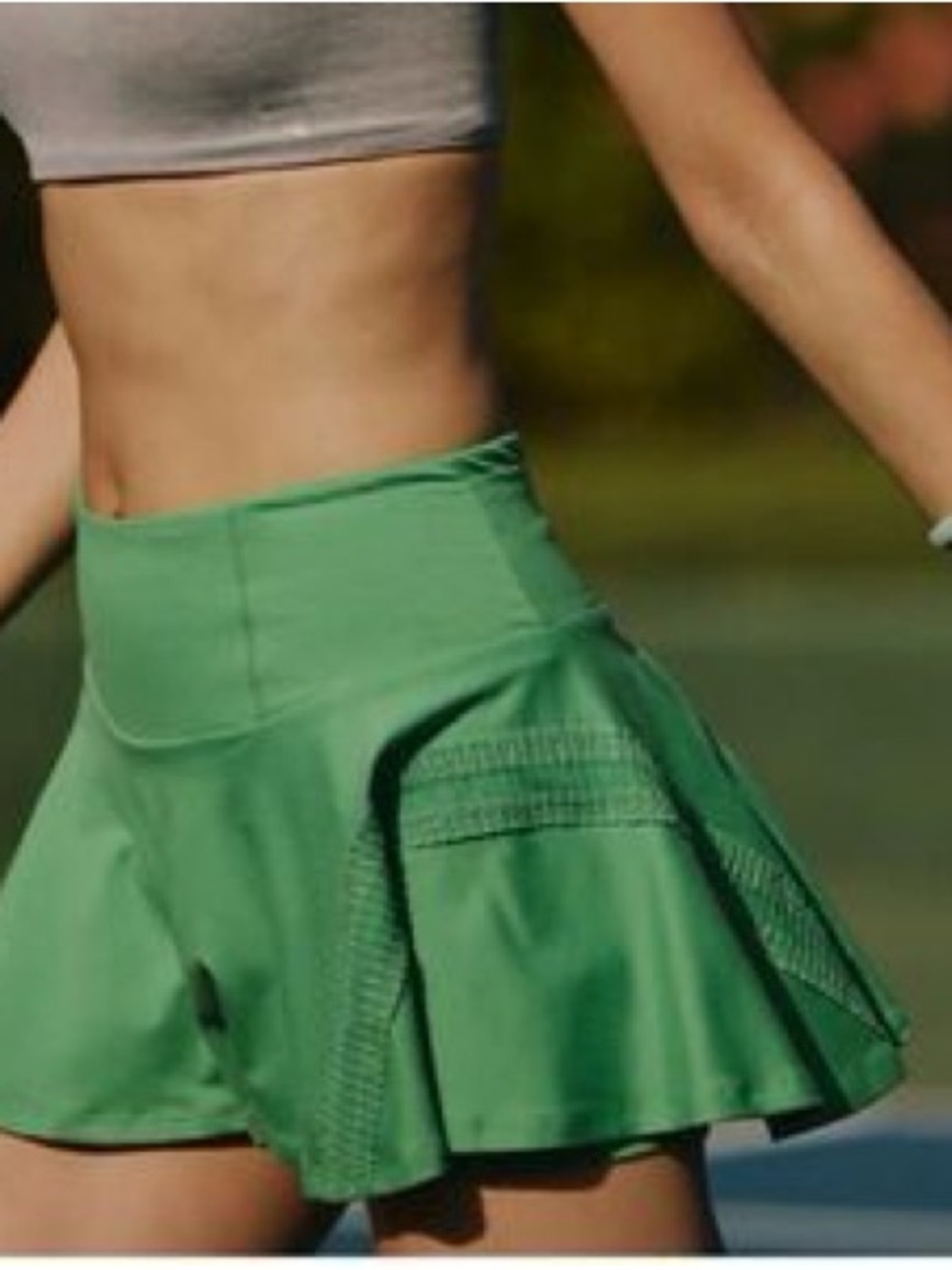 Free People Movement Pleats and Thank You Skorts Green